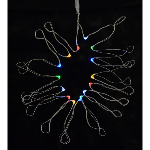 Гірлянда світлодіодна Yes! Fun LED-нить, 15 ламп, багатобарвна, 1,60 м., 1 реж.міганія, се