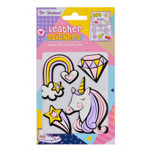Набір наклейок YES Leather stikers Unicorn