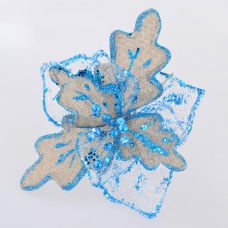 Квітка пуансетії Yes! Fun "Шик-модерн" блакитна, 28*28см