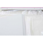 Набір білих текстурованих заготовок для листівок, 10см*20см, 250г/м2, 5шт
