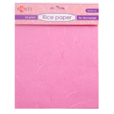 Рисовая бумага, розовая, 50*70 см