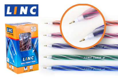  Ручки торгової марки Linc — це м'яке і чисте письмо без натискання та зусиль!